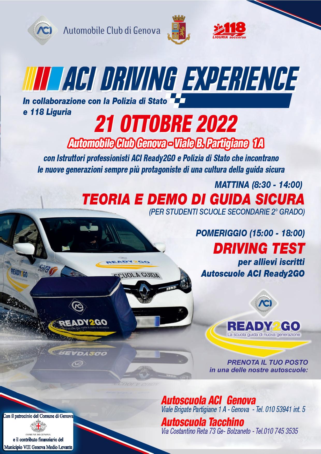 ACI DRIVING EXPERIENCE Genova Smart